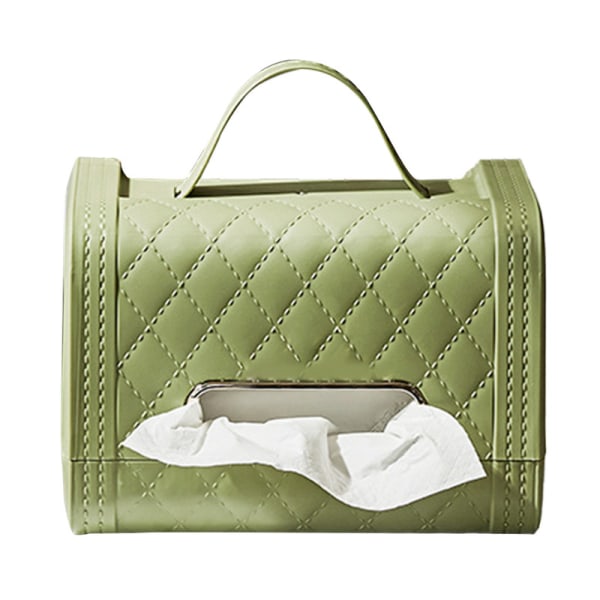 Multifunktionel papirhåndklædeholder luksus servietopbevaringsboks velegnet til stue, restaurant, sofabord, soveværelse, grøn
