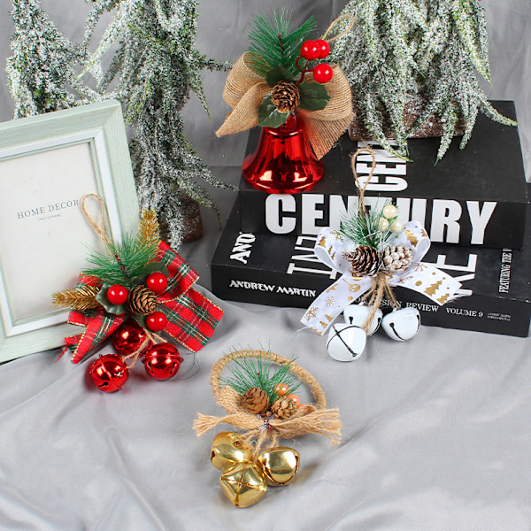 Juleklokkepynt Jingle Bells Hjemmepynt Red D