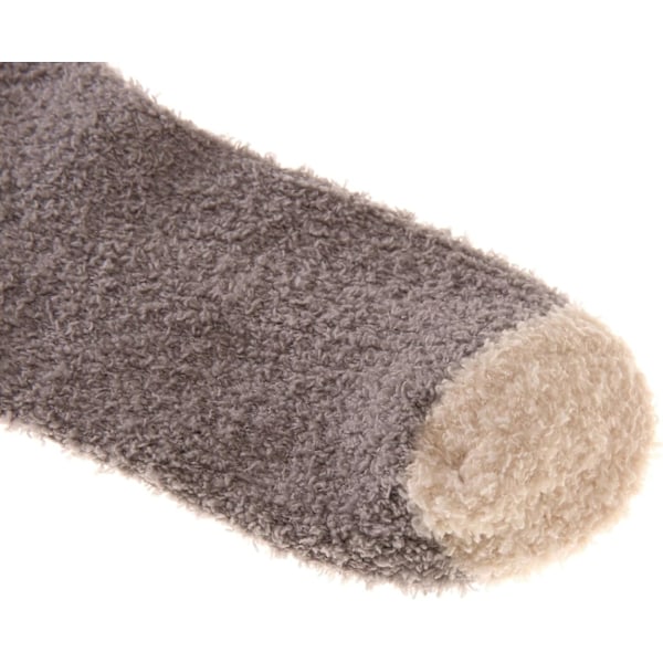 Fuzzy Varme Sovesokker til Kvinder Super Bløde Mikrofiber Cozy Sovesokker 6 eller 5 Par 5 Pairs Patchwork Pink