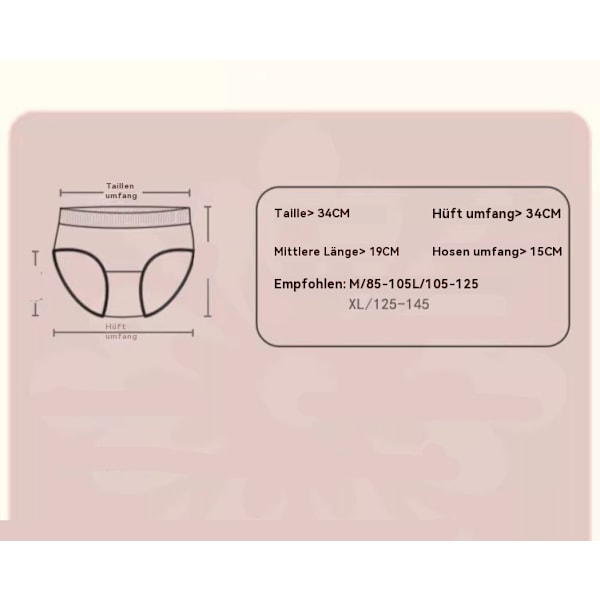 Andningsbara Bekväma Sportunderkläder Plus Size Damtrosor Osynliga Midjehöga Tunna Bekväma Fyra-pack XL