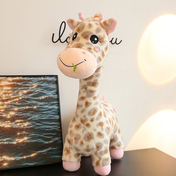 Plush Giraff, 40cm Giraffeplysj  Giraffeleketøy  Plushleketøy for barn Bursdagsgave Søt Tegneseriegiraff