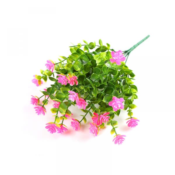 Kunstig buket, pink, 6 bundter pink