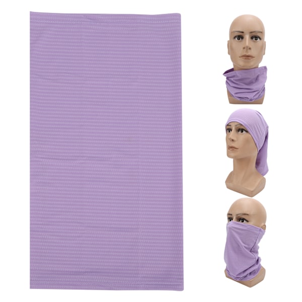 Ulkoilun taikahuivi, hengittävä jääsilkki UV-suoja maski, polyesteripanta huivi (violetti) purple