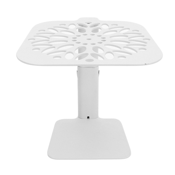 Kaffe vägning rack, justerbar höjd, vattentät kolstål skala stångskyddsställ, kaffemaskin, vitt runt hål white round hole