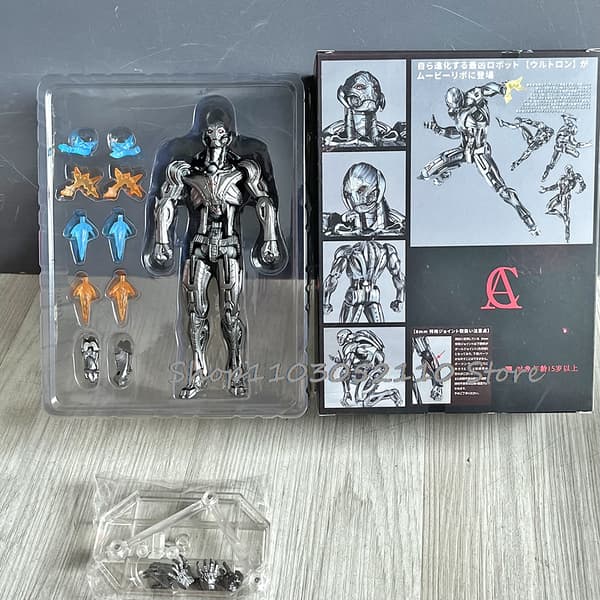 Boxad Sci-Fi Skurk Actionfigur Inspirerad av Robot Conqueror-serien, PVC Samlarobjekt Gåva