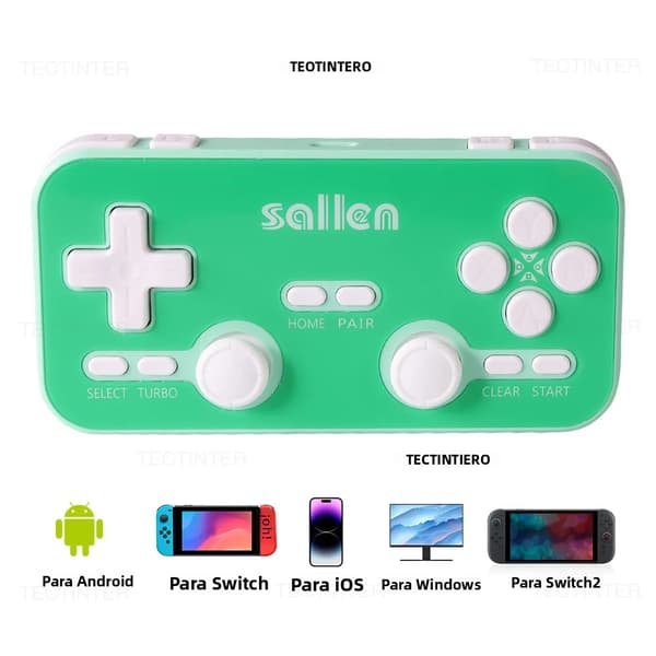 Blue Q103 Trådløs Bluetooth-spilcontroller, kompatibel med Switch-stil, PS3, iOS, Android, PC