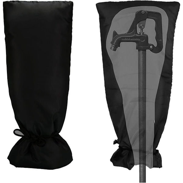 Utomhuskranöverdrag för vinterfrostskydd, 20,4 tum x 8 tum slanganslutningsöverdrag för vinter, återanvändbart tjockare vattentätt isolerat kranöverdrag 25.2"X14" faucet cover