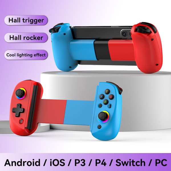 Trådløs laser-spilcontroller, kompatibel med iOS, Android, Switch og PS4-konsoller