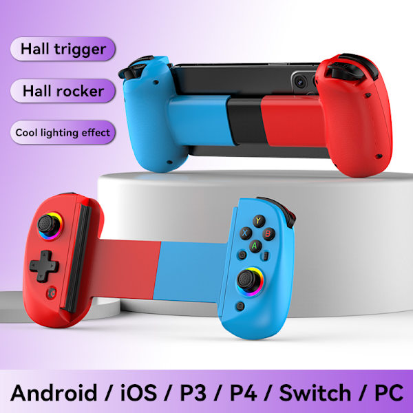 Trådløs Laser Spillkontroller, Kompatibel med iOS, Android, Switch og PS4 Konsoller