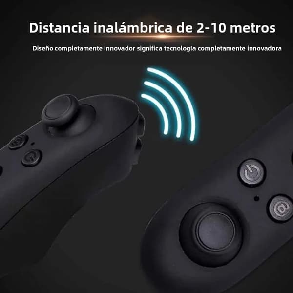 Sort Bluetooth Fjernbetjening Gamepad, Kompatibel med Android 3D VR Briller E Box, Trådløs Opgraderet