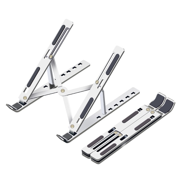 Computerstand Laptop Foldbar Køling Aluminium Legering Stand Bærbar Opbevaring Løft Laptop Stand 16 Tommer Stjernelys Sølv