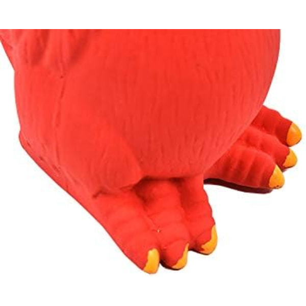 Gummikjærring Squeaky Hundefiler for Små, Mellomstore eller Store Hunderaser, Lek Henting, Reduser Separasjonsangst Red