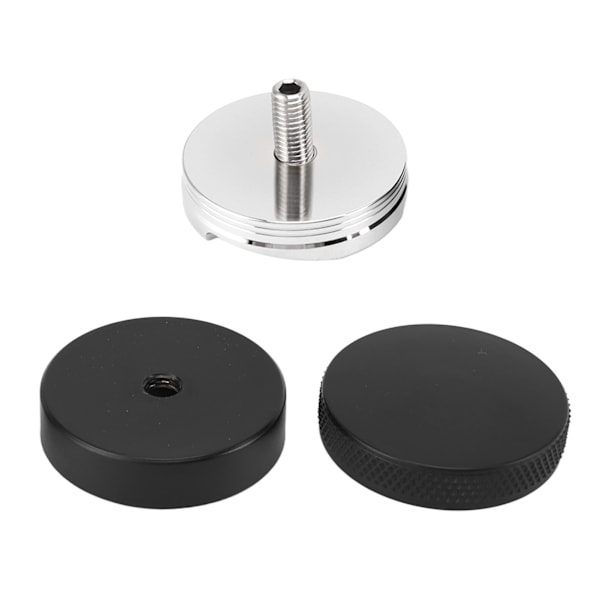 304 Rustfrit Stål Kaffe Dispenser Kaffe Nivellerings Tamper Kaffe Dispenser Værktøj Sort 3mm black 53 mm Heavy