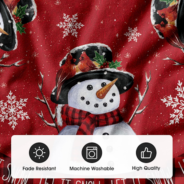 Snögubbe Julgransskjort, Jul Vinter Semester Fest Granmatta Inomhus Utomhus Dekoration 36 Tum 36"