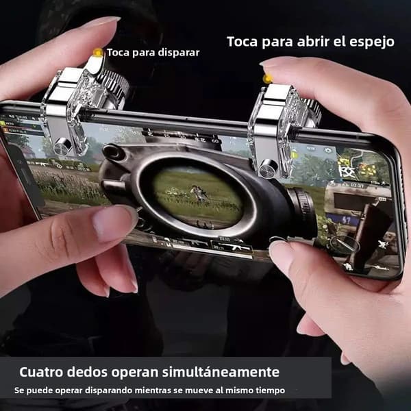 Metall Mobilspel Trigger Knapp L1 R1 Shooter Controller för Smartphones