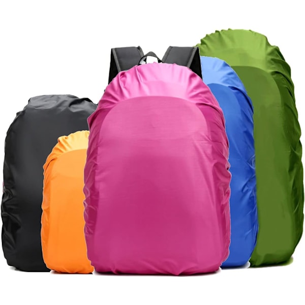 Vattentät Ryggsäcksöverdrag, 8015mm Vattentäthet, Uppgraderad Ultrastark Flerskiktsstruktur, Fuchsia L (För 35L-50L Ryggsäck) Fuchsia L
