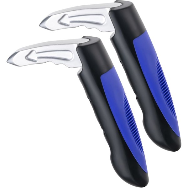 Bildörrhandtag för äldre, bilhandtagsstöd för handikappade, bärbar bilkäpp för seniorer, multifunktionella bildörrhandtag Blue double