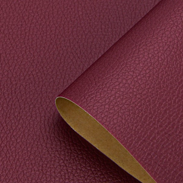 Premium Tjockt Självhäftande Läderlapp för Soffa, Bilinredning Reparation - 25*30cm, Perfekt för att Återställa Säten och Imitera Läder med Hög Kvalitet Claret