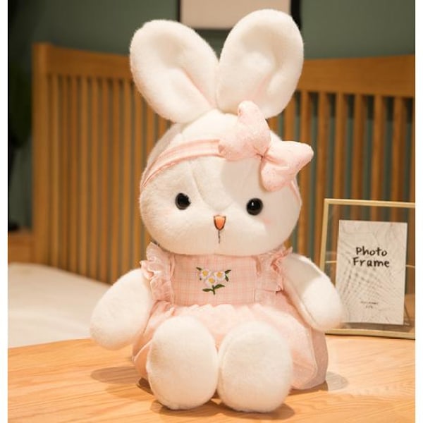 Plush Kanin, 35cm  Plush Kanin  Leksak Kanin  Plush Leksak för Barn Födelsedagspresent Söt Cartoon Djur