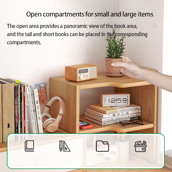 Attarct<p>Tilpassbar Oppbevaring: Denne bordhyllen tilbyr tilpassbare oppbevaringsmuligheter. Med sin justerbare og utvidbare design kan du konfigurere