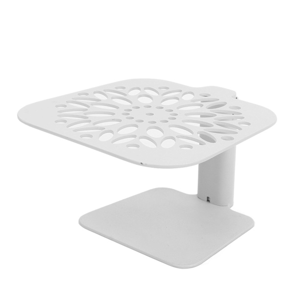 Kaffe vägning rack, justerbar höjd, vattentät kolstål skala stångskyddsställ, kaffemaskin, vitt runt hål white round hole