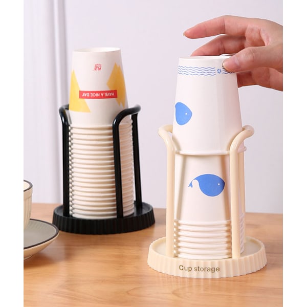 Pappersmugg hållare engångsmugg plockare multifunktionell mugg förvaringshylla hem kaffe te rack 2 st