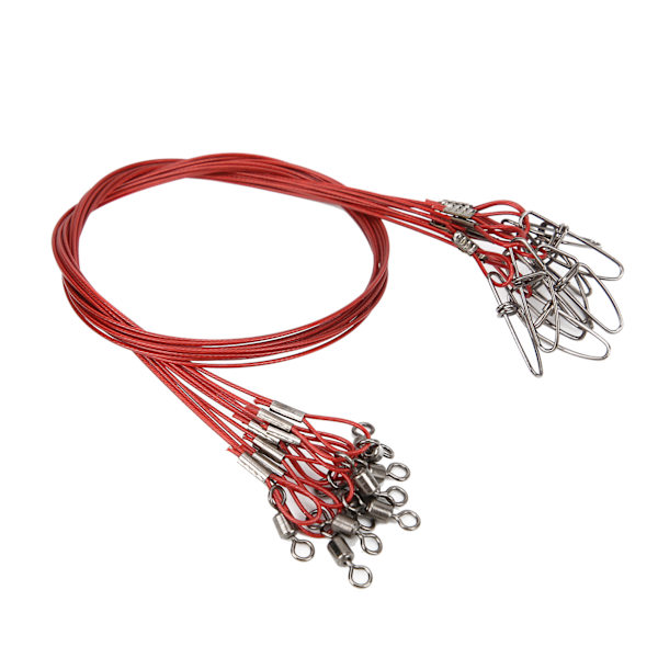 20 stk. anti-bid linje, bælte, anti-bid fiskesnøre, ledningsføring, lokkefiskeri tilbehør, 50 cm tyk rød red
