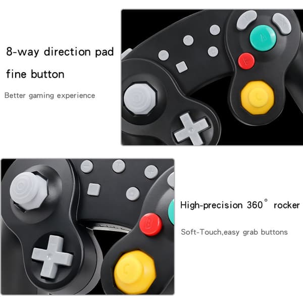 Lilla Bluetooth spillkontroller, kompatibel med Switch 2/PC, trådløs spillkontroller, GC multifunksjonell kontroller.