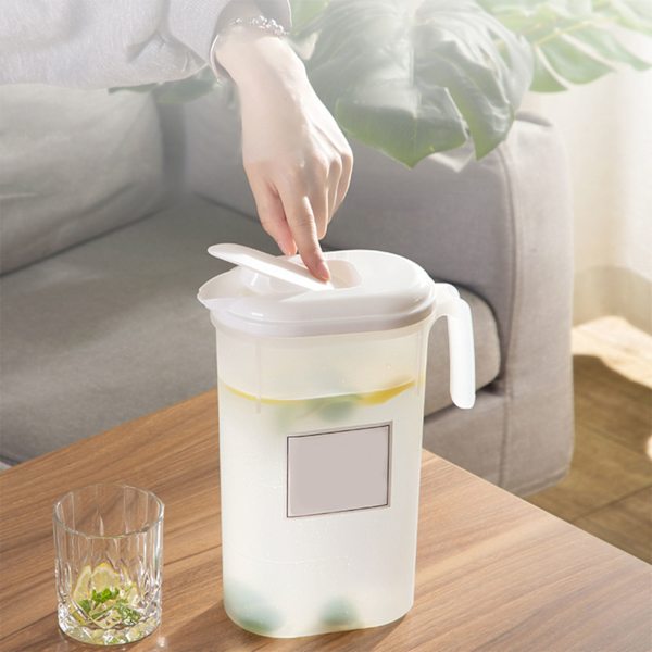 Sommarkyl för kallt vatten i plast, kallvattenkanna, dryckeskylare med hög temperaturbeständighet 1,8L