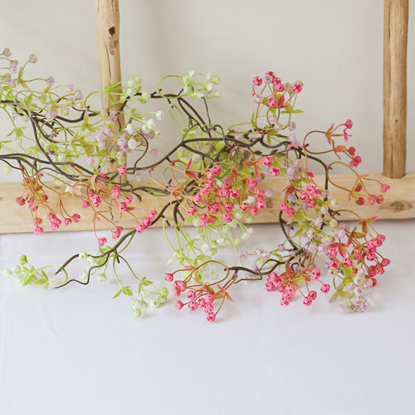 Kunstig brudeslør-ranke, rosa, 2 planter red