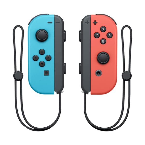 Rød og Gul Controller til Switch Joypad, Forbedrede Joypads til Switch Sportsspil Neon Rød/Neon Blå Trådløs Spil Joypad