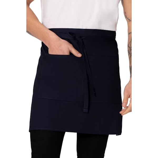Unisex Halv Bistro Server Forklæde Navy