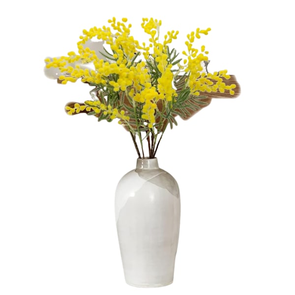 Simulerings korte kunstige blomster, 6 stk.
