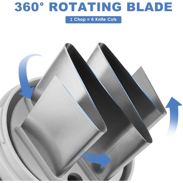 Grönsakshackare, Manuell Mathackare, Lökhackare, Salladshackare, Vitlökshackare, Diskmaskinsäker Grönsakshackare, Nöthackare, Grönsaksstrimlare stainless steel blades