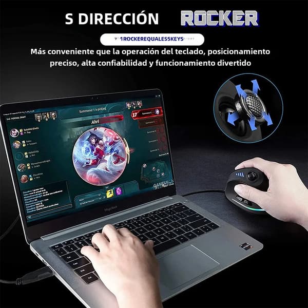 Ergonomisk RGB Vertikal Gamingmus, USB-kablet, 11 Programmerbare Knapper, Høy Presisjon, Egnet for PC-gamere