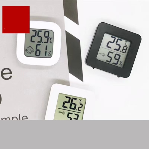 Digital Hygrometer Indendørs Termometer Luftfugtighedsmåler Rumtermometer med Temperatur- og Luftfugtighedsovervågning Mini Hygrometer Termometer