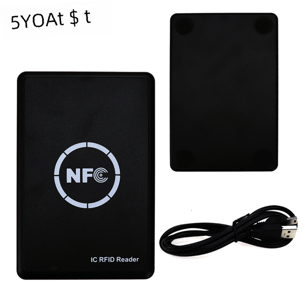 RFID NFC Smartkortlæser/-skriver 13.56MHz Krypteret Programmerer til Adgangskontrol Nøglebrik A