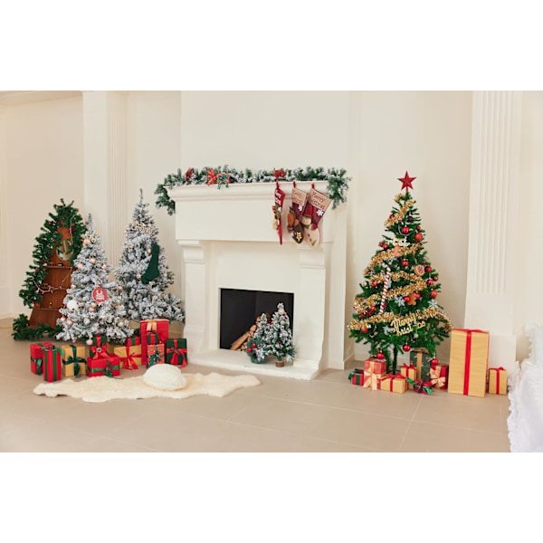 24 stk Julekuler Ornamenter Julepynt 24 Stykker Kuler Tre Ornamenter Dekorative Kule Hengepynt (Rosa, 2.36 tommer) Pink