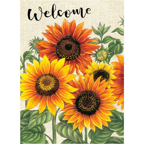 Glædelig Jul Træ Rød Haveflag Vinter Snefnug Dobbeltsidet Flag 12\" x 18\", Jul Rustik Vinter Sne Ferie Nytår Lille Haveflag Banner Sunflower