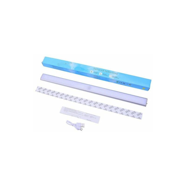 LED lysstrips, LED lysstrips, LED skabsbelysning, varm hvid sensorlys, 2 lysstrips,