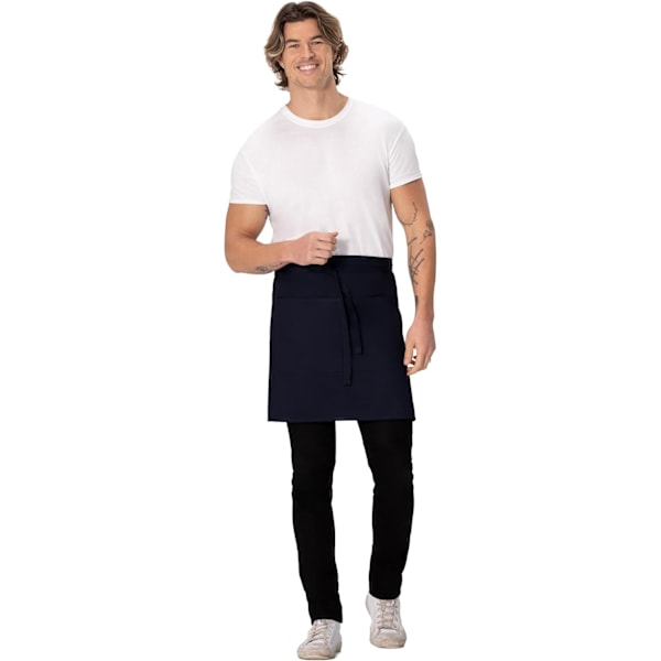 Unisex Halv Bistro Server Forklæde Navy