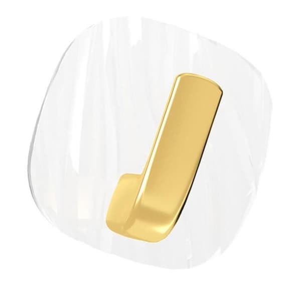 Selvklebende kroker, transparente, 4-pakning, vanntette, moderne design