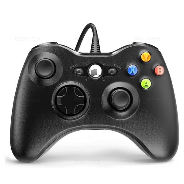 Hvid Kablet USB-spilcontroller, kompatibel med Xbox 360-konsol og Windows 7/8/10 PC