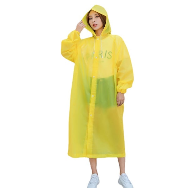 Travelers' Ultimate Protection:Disposable EVA Raincoats-Adult-sized, Thickened,Full-length,Anti-torrential-rain,Fitted Cuffs,Special Matte-finish