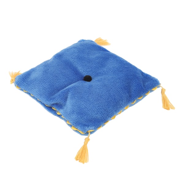 Dukkehus Mini Pynteputer DIY Lys Luksus Dukkehus Sofa Seng Dekorativt Tilbehør Blå