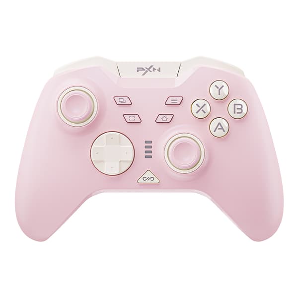 Pink Bluetooth Game Controller, Kompatibel med Switch, PC og Android-enheder, Hall Triggers, Multi-Mode