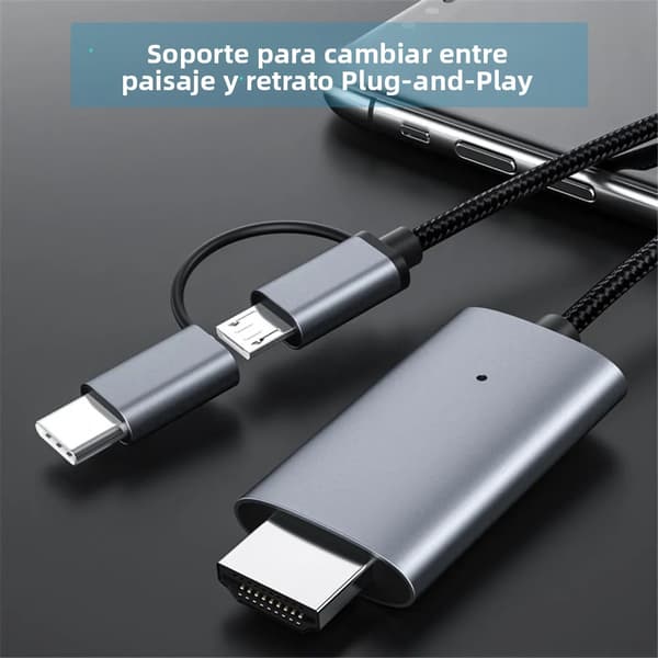 LD39 HD TV Streaming Stick, Micro USB/Type-C til HDMI-adapter, 1080P skærmspejling til Android-telefon/tablet