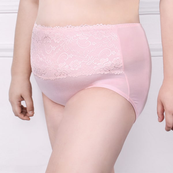 Plus Size Trosor, Utökad Design, Andningsbar, Hög Midja, Magkontroll, Triangel Damunderkläder, Fyra-pack. L