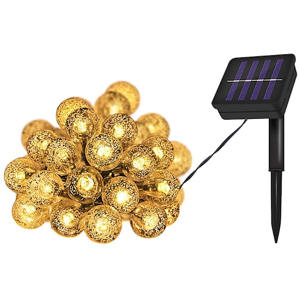 Udendørs LED-lyskæde med store bobleperler