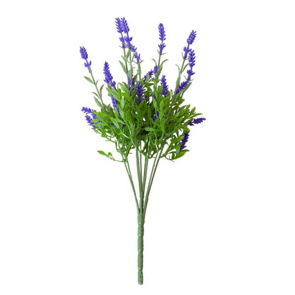 Kunstig lavendelbuket, lilla, 5 bundter blue